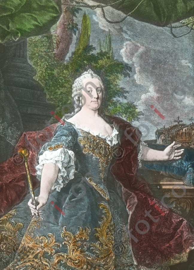 Kaiserin Maria Theresia ; Empress Maria Theresa - Foto foticon-simon-fr-d-grosse-190-016.jpg | foticon.de - Bilddatenbank für Motive aus Geschichte und Kultur